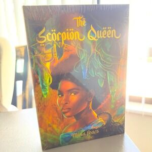 OwlCrate YA January 2025 The Scorpion Queen By Mina Fears Signed Sprayed Edges